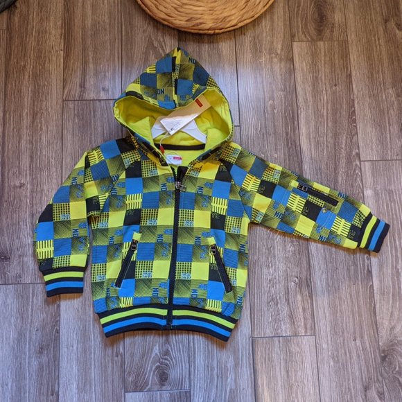 NWT Baby Boy (18-24M) - NAME IT Neon Hoodie - Picture 1 of 7